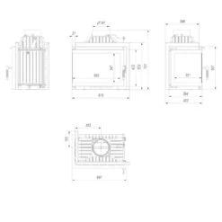 SIMPLE 8 Gusseiserner Kamineinsatz 8kW Links Verglast 23 SIMPLE 8 Gusseiserner Kamineinsatz 8kW Links Verglast -Derofenfuchs Verkäufe simple8 kamineinsatz links masse 1280x1280