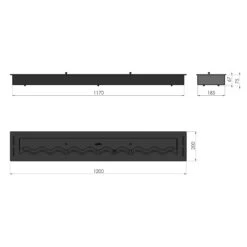 Slim Line Black 1200 Ethanol Brenner -Derofenfuchs Verkäufe slim line black ethanol brenner 1200 masse 1280x1280