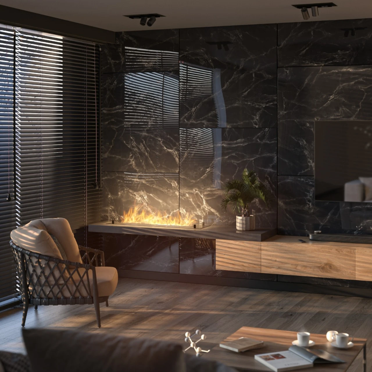 Slim Line Insert Black 1200 Ethanolbrenner Einbaumodul 5 Slim Line Insert Black 1200 Ethanolbrenner Einbaumodul – Bild 3