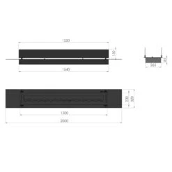 Slim Line Insert Black 2000 Ethanolbrenner Einbaumodul -Derofenfuchs Verkäufe slim line insert black ethanol einbaumodul 2000 masse 1280x1280