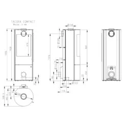 Tacora Compact Kaminofen Serpentin Stein 6kW DIBt -Derofenfuchs Verkäufe tacora kaminofen masse 1280x1280