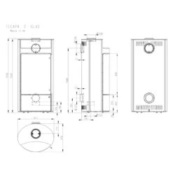 Tecapa Compact Glasfront Kaminofen Serpentin Stein 6kW DIBT -Derofenfuchs Verkäufe tecapa kaminofen glasfront masse 1280x1280 5