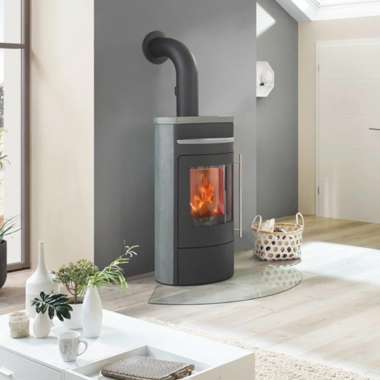 Tecapa Compact Kaminofen Serpentin Stein 6kW DIBT 4 Tecapa Compact Kaminofen Serpentin Stein 6kW DIBT – Bild 2