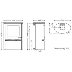 TT22HS Kaminofen 7kW Schwarz Mit Speckstein 18 TT22HS Kaminofen 7kW Schwarz Mit Speckstein -Derofenfuchs Verkäufe termatech tt22hs kaminofen masse 1280x1280