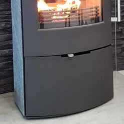 TT80S Kaminofen Schwarz Speckstein 5kW Wärmespeicherung -Derofenfuchs Verkäufe termatech tt80 schwarz speckstein holzfach 1280x1280