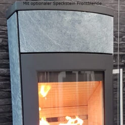 TT80S Kaminofen Schwarz Speckstein 5kW Wärmespeicherung -Derofenfuchs Verkäufe termatech tt80 schwarz speckstein oben 1280x1280