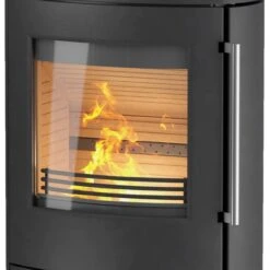 TT80RL Kaminofen Schwarz 5kW -Derofenfuchs Verkäufe termatech tt80rl kaminofen feuer 1280x1280