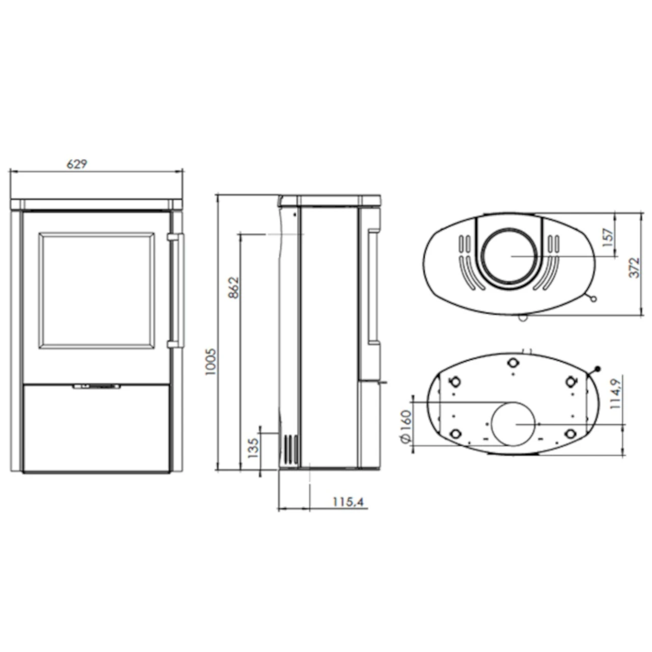 TT80RLS Kaminofen Speckstein 5kW 11 TT80RLS Kaminofen Speckstein 5kW – Bild 9