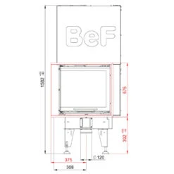 Therm V6CL Eck-Kamineinsatz Links 6kW Hebetür -Derofenfuchs Verkäufe therm v 6 cl masse1 1280x1280