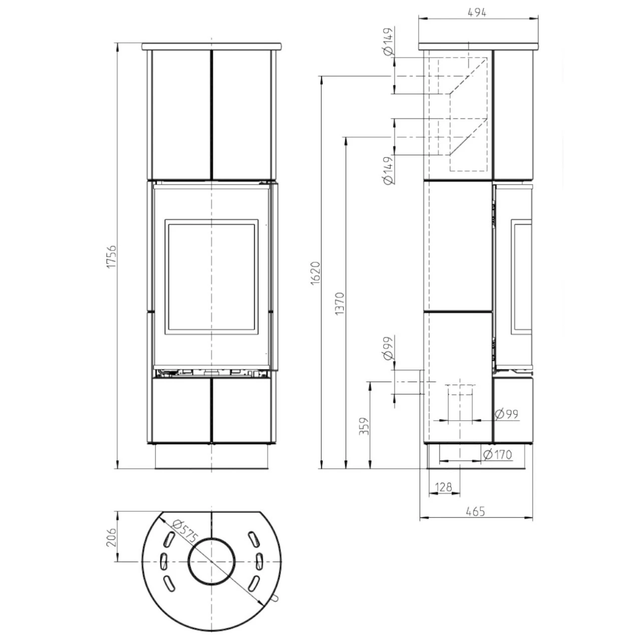 Delia Extra Serpentino Speicher-Kaminofen 7kW 19 Delia Extra Serpentino Speicher-Kaminofen 7kW – Bild 17