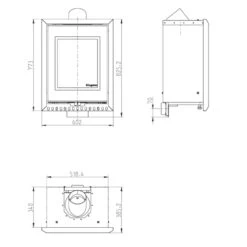 Almeria Kamineinsatz 8kW -Derofenfuchs Verkäufe thorma design almeria kamineinsatz masse 1280x1280