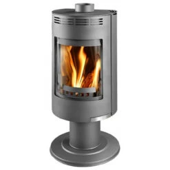 Andorra Exclusive Drehbarer Kaminofen 7kW Gussgrau