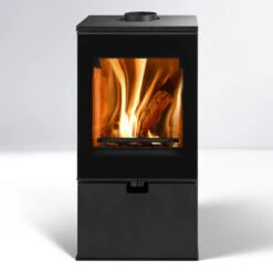 Wiesbaden Panorama Kaminofen 8kW Schwarz -Derofenfuchs Verkäufe thorma design design wiesbaden front 1280x1280