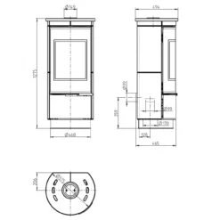 Andorra Serpentino Plus 7kW Kaminofen -Derofenfuchs Verkäufe thorma kaminofen andorra serpentino plus masse 1280x1280