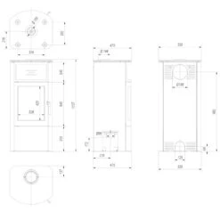 Titan Kaminofen 11kW Mit Teefach -Derofenfuchs Verkäufe titan kaminofen masse 1280x1280