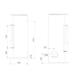 Tofa Kaminofen 8kW Schwarz Mit Teefach 13 Tofa Kaminofen 8kW Schwarz Mit Teefach -Derofenfuchs Verkäufe tofa kaminofen holzofen masse2 1280x1280