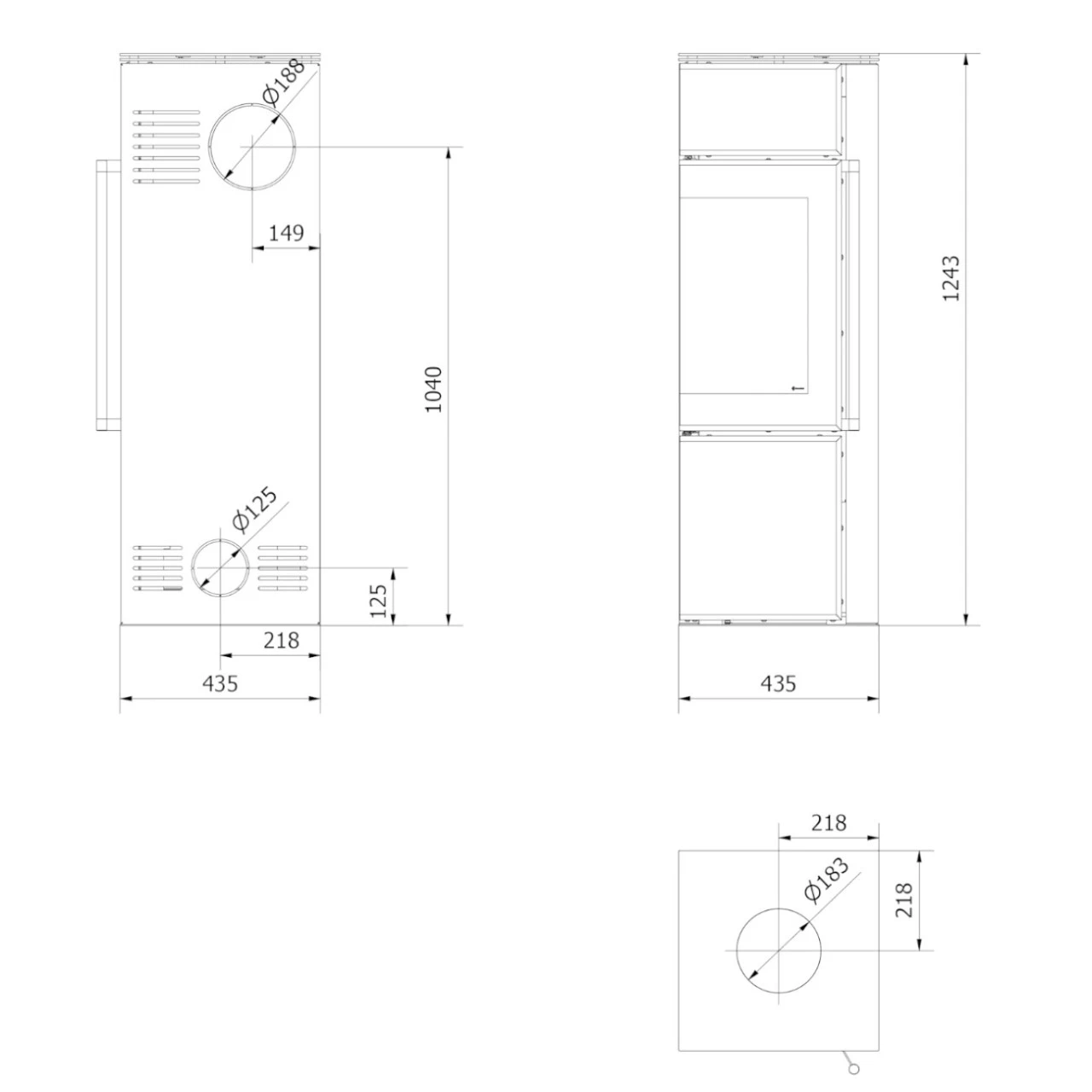 Tora S Nero Assoluto Eck-Kaminofen 8kW Schwarz 7 Tora S Nero Assoluto Eck-Kaminofen 8kW Schwarz – Bild 5
