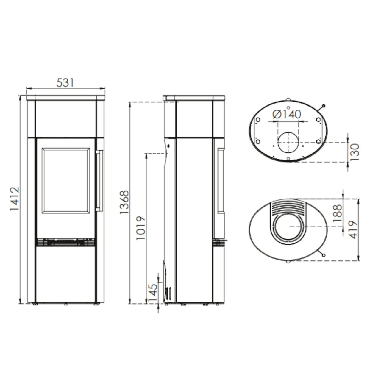 TT21RHS Heat Speicher-Kaminofen 5kW Speckstein 6 TT21RHS Heat Speicher-Kaminofen 5kW Speckstein – Bild 4