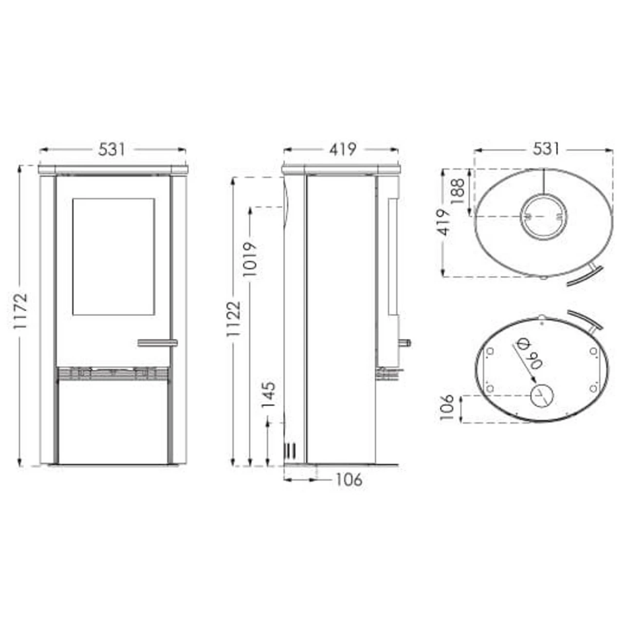 TT21RHS Kaminofen 5kW Speckstein 8 TT21RHS Kaminofen 5kW Speckstein – Bild 6