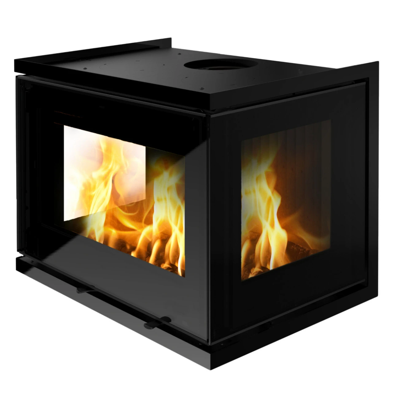 Unico 13 Panorama Kaminkassette 3-seitig Zum Einbau 6kW 4 Unico 13 Panorama Kaminkassette 3-seitig Zum Einbau 6kW – Bild 2