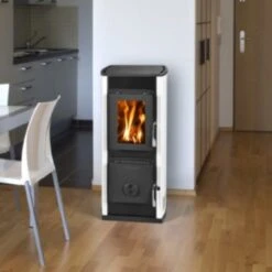 Verona AT Weiß Kaminofen 5kW Dauerbrandofen -Derofenfuchs Verkäufe verona kaminofen dauerbrandofen weiss3 1280x1280