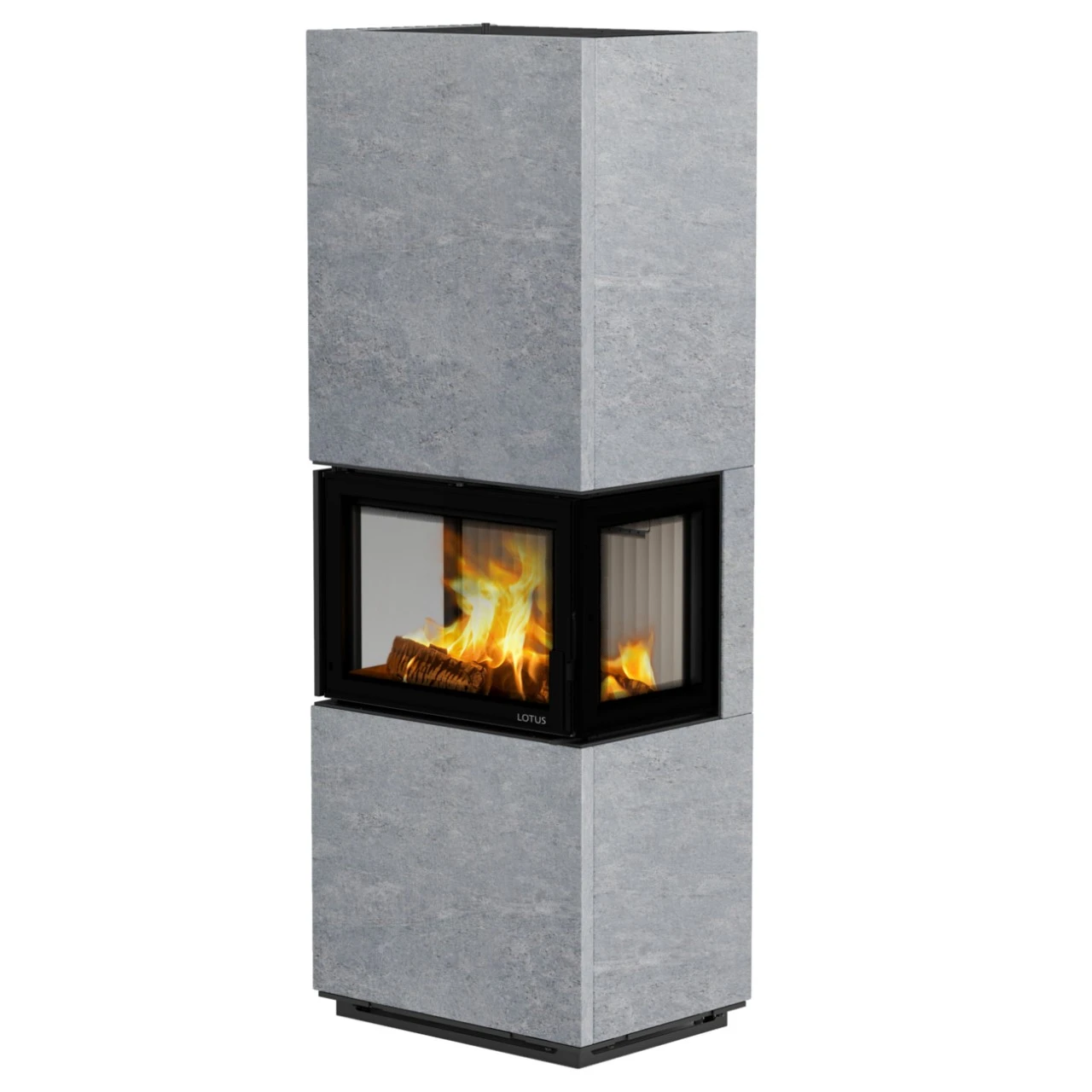 Visto 3 Panorama Speckstein Speicher-Kaminofen 5kW 3 Visto 3 Panorama Speckstein Speicher-Kaminofen 5kW