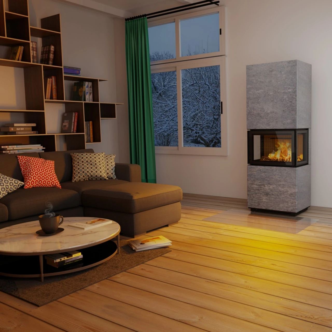 Visto 3 Panorama Speckstein Speicher-Kaminofen 5kW 6 Visto 3 Panorama Speckstein Speicher-Kaminofen 5kW – Bild 4