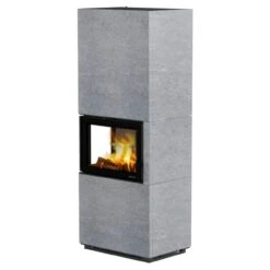 Visto L Speckstein Speicher-Kaminofen Linksverglast 5kW