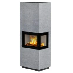 Visto R Speckstein Speicher-Kaminofen Rechtsverglast 5kW