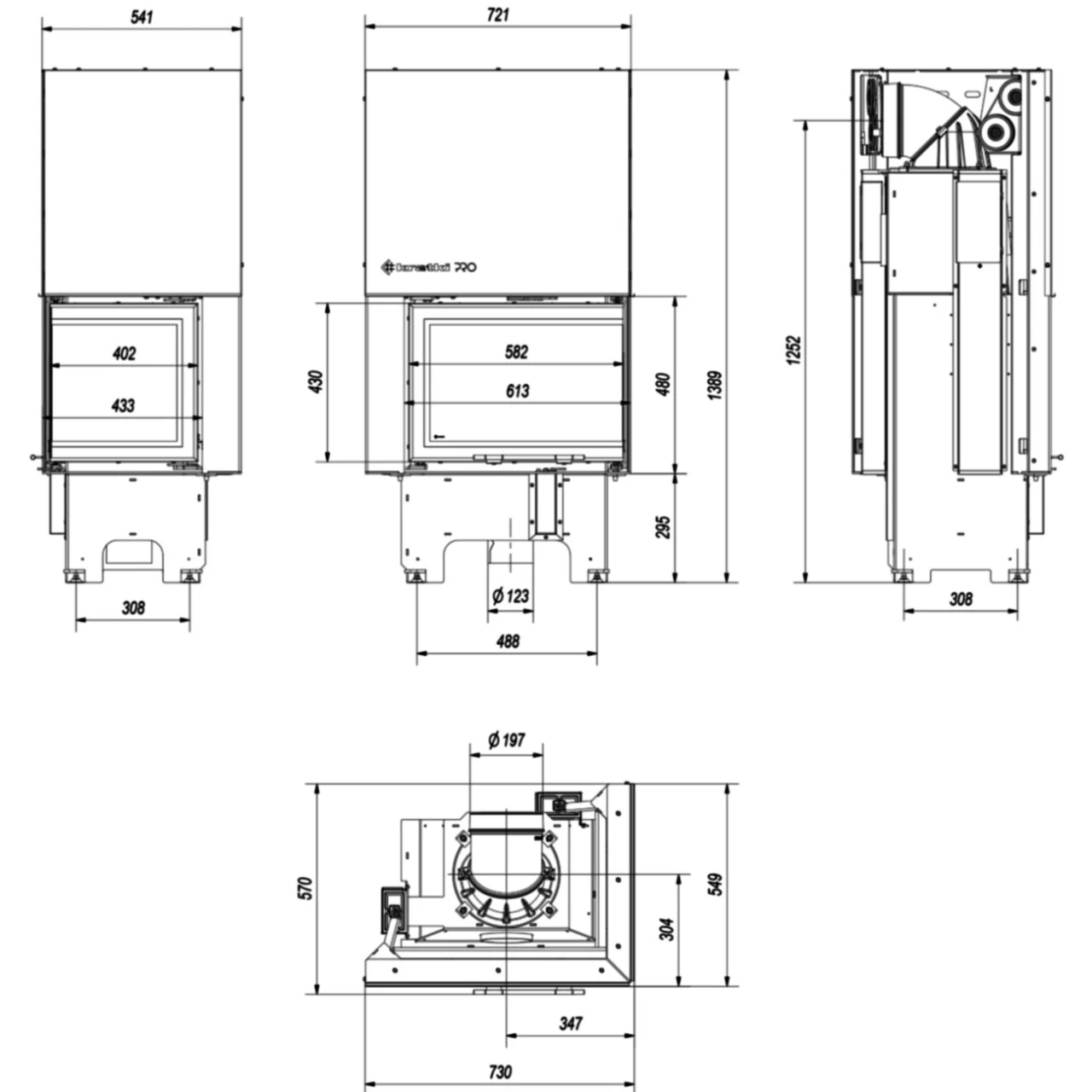 Eck-Kamineinsatz VNP Rechts 9kW Mit Hebetür 16 Eck-Kamineinsatz VNP Rechts 9kW Mit Hebetür – Bild 14