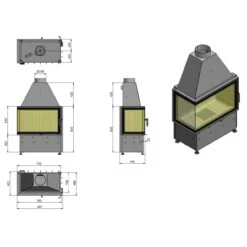 Volcano 2LAT Eck-Kamineinsatz Links 9kW 8 Volcano 2LAT Eck-Kamineinsatz Links 9kW -Derofenfuchs Verkäufe volcano lat eck kamineinsatz links masse 1280x1280 1