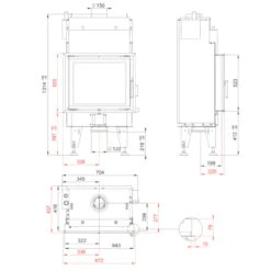 Aqualite 7 Wasserführender Kamineinsatz 14kW -Derofenfuchs Verkäufe wasser kamineinsatz aqualite 6 masse 1280x1280 1