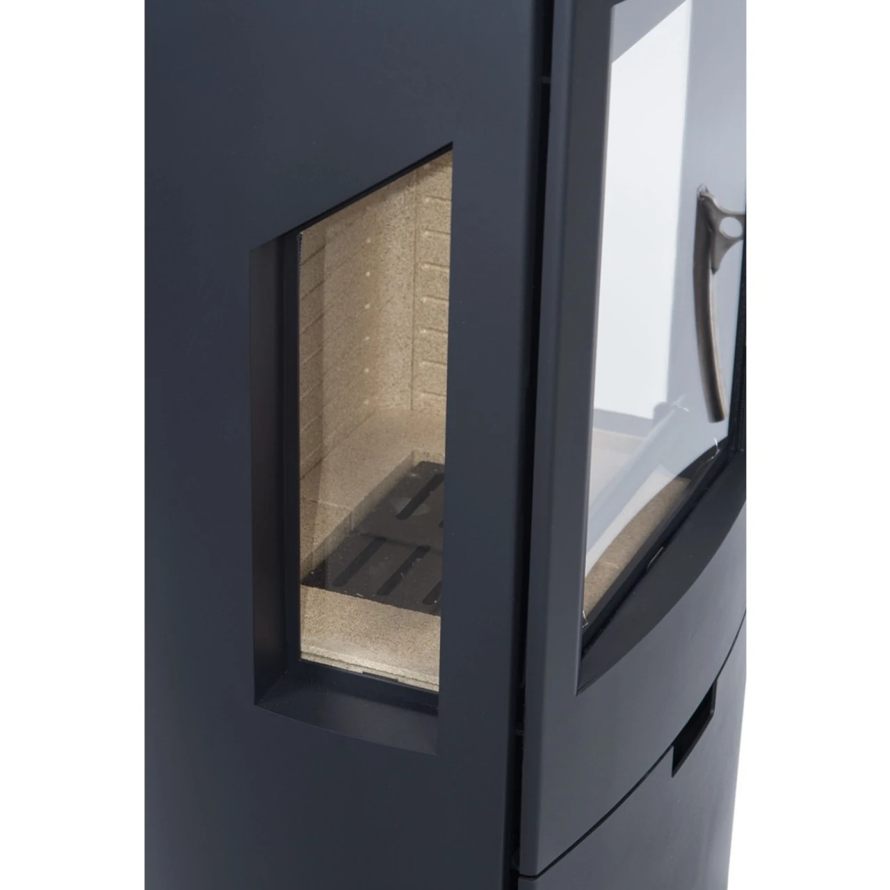 Wikantica Panorama Kaminofen Schwarz 8kW 8 Wikantica Panorama Kaminofen Schwarz 8kW – Bild 6