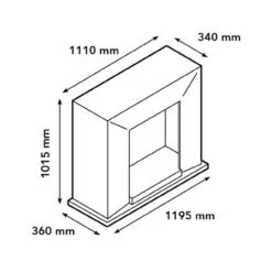 Nero Bioethanol Kamin Naturstein Weiß Mit Steindekor Und Medaillon -Derofenfuchs Verkäufe xaralyn nero ethanolkamin masse 1280x1280 4