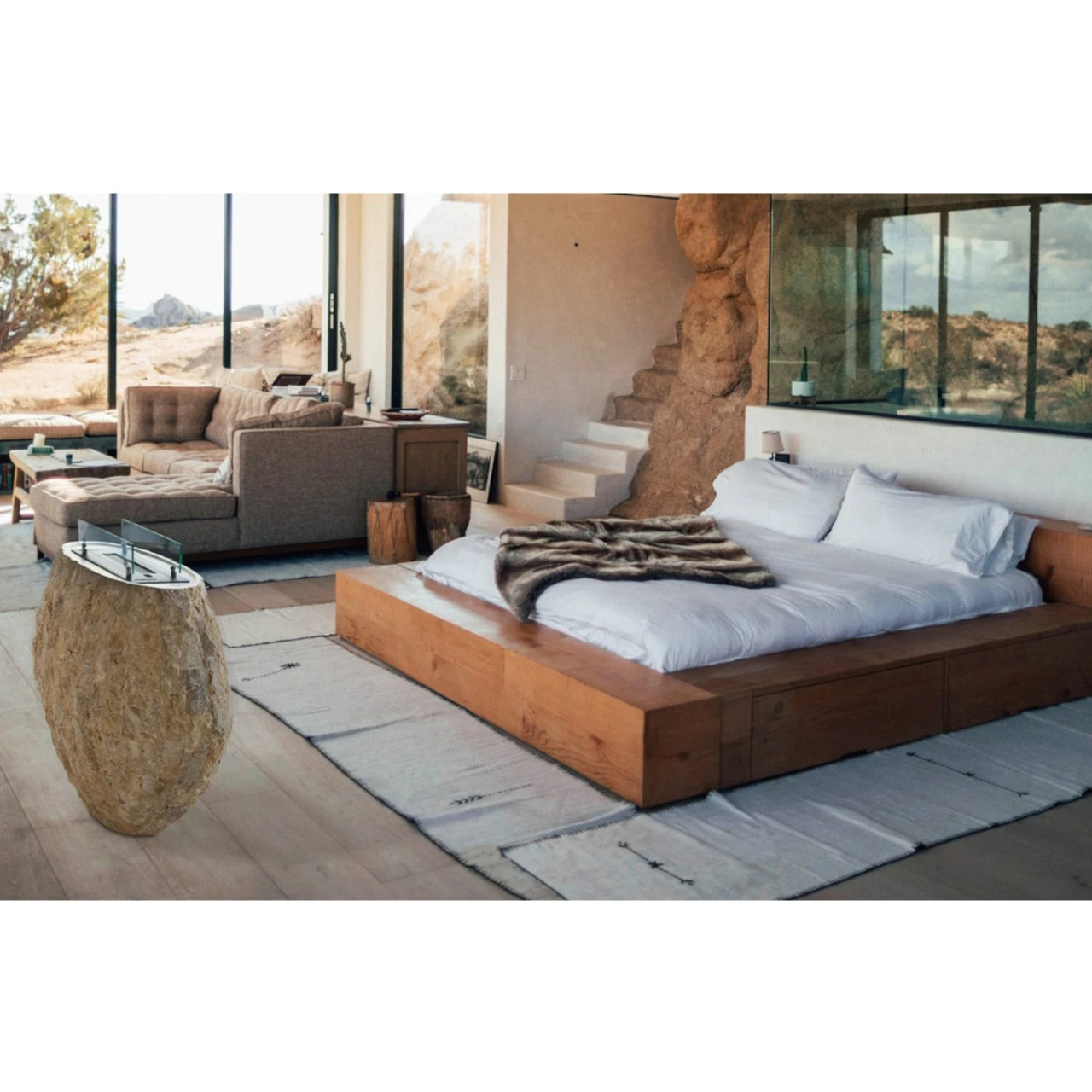 Shigo Naturstein Beige Bioethanol Kamin Mit Keramik Brenner 9 Shigo Naturstein Beige Bioethanol Kamin Mit Keramik Brenner – Bild 7