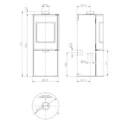 Zaragoza Plus Kaminofen 5kW Schwarz -Derofenfuchs Verkäufe zaragoza plus kaminofen masse 1280x1280