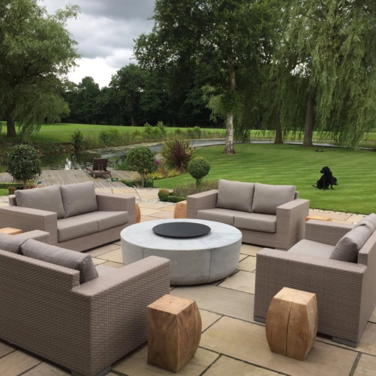 Zarzuela Designer Feuerschale Gartenkamin Optionaler Grill 16 Zarzuela Designer Feuerschale Gartenkamin Optionaler Grill – Bild 14