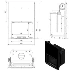 Zuzia Eco Aqua 12kW Wasser Kamineinsatz Mit Hebetür -Derofenfuchs Verkäufe zuzia pw 15 g w masse2 1280x1280