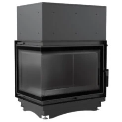 Zuzia Eco Aqua 12kW Deco Wasser Eckkamineinsatz Links Verglast